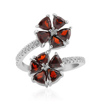 Garnet Silver Ring