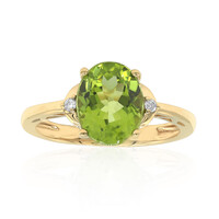 10K Dashihe Peridot Gold Ring