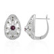 Rhodolite Silver Earrings (Annette classic)