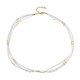 White Freshwater Pearl Silver Necklace (Riya)