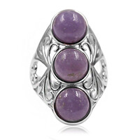 Lepidolite Silver Ring