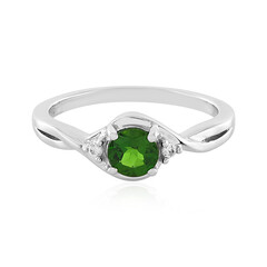 Russian Diopside Silver Ring