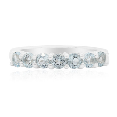 Sky Blue Topaz Silver Ring