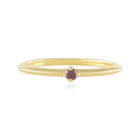 I2 Purple Diamond Silver Ring