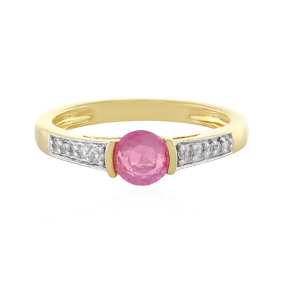 Madagascar Pink Sapphire Silver Ring