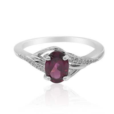 Rhodolite Silver Ring
