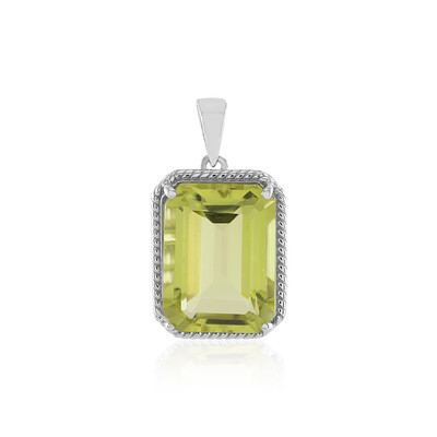 Ouro Verde Quartz Silver Pendant