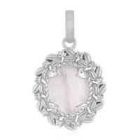 Rose Quartz Silver Pendant