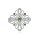 Russian Diopside Silver Ring