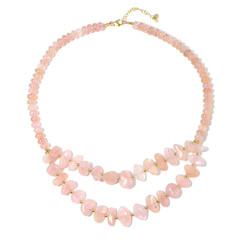 Morganite Silver Necklace