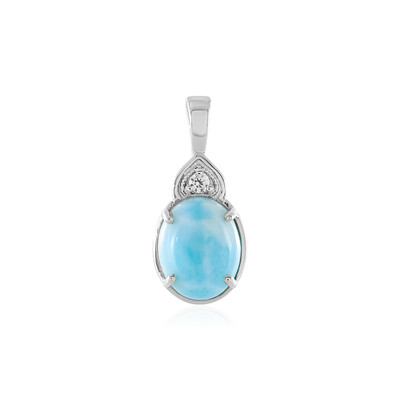 Larimar Silver Pendant