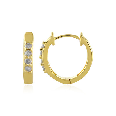 I4 (J) Diamond Silver Earrings