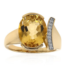 9K Golden Beryl Gold Ring