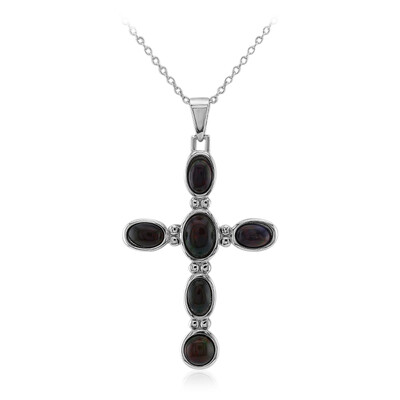 Mezezo Opal Silver Necklace