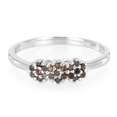 Fancy Diamond Silver Ring