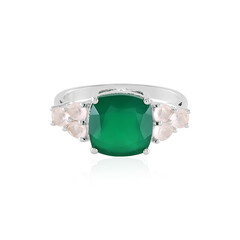 Green Onyx Silver Ring
