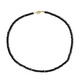 Black Spinel Silver Necklace