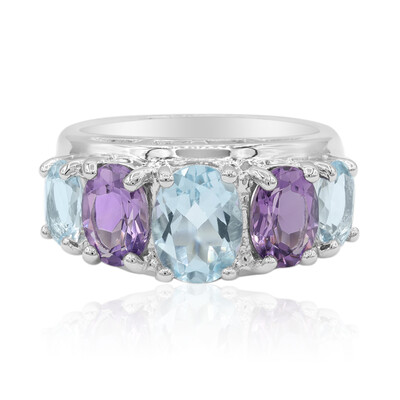 Sky Blue Topaz Silver Ring