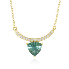 Green Fluorite Silver Necklace