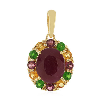 Ruby Silver Pendant