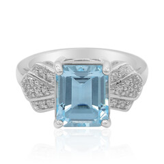 Sky Blue Topaz Silver Ring