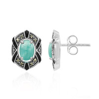 Amazonite Silver Earrings