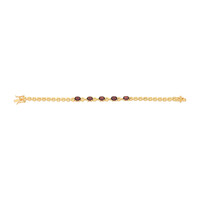 Red Garnet Silver Bracelet