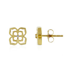 I4 (J) Diamond Silver Earrings