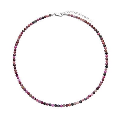Cobalt Calcite Silver Necklace