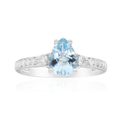 14K AAA Brazilian Aquamarine Gold Ring (CIRARI)