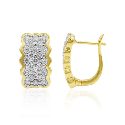 14K IF (D) Diamond Gold Earrings (Annette)