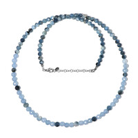 Moss Aquamarine Silver Necklace