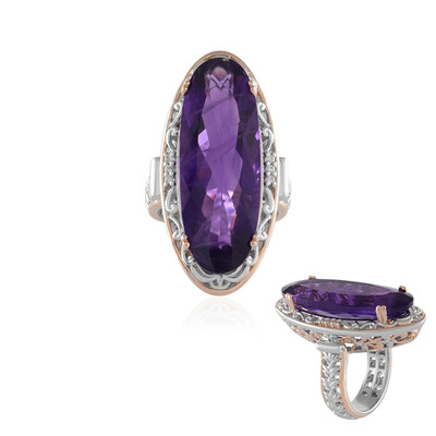 Amethyst Silver Ring (Gems en Vogue)