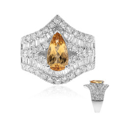 14K AAA Imperial Topaz Gold Ring (AMAYANI)