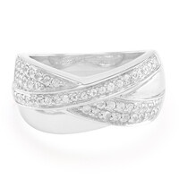 White Sapphire Silver Ring
