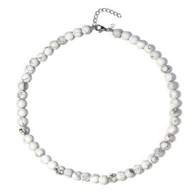 Howlite Silver Necklace