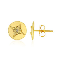 PK (J) Diamond Silver Earrings