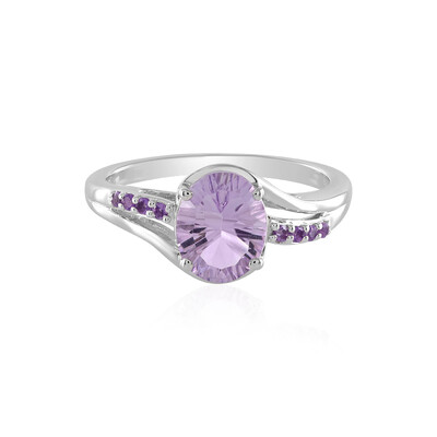 Rose de France Amethyst Silver Ring