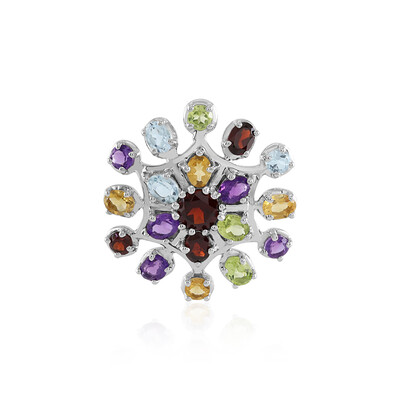 Mozambique Garnet Silver Pendant
