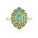 Zambian Emerald Silver Ring