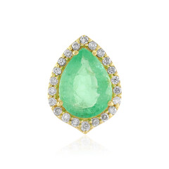 18K Ethiopian Emerald Gold Pendant (AMAYANI)