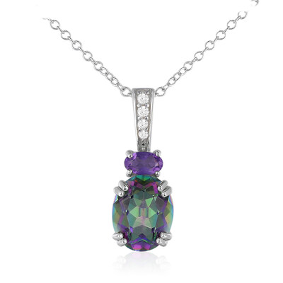 Mystic Quartz Silver Necklace