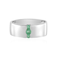 Russian Emerald Silver Ring (de Melo)