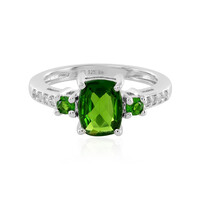 Russian Diopside Silver Ring