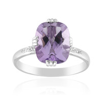 Rose de France Amethyst Silver Ring