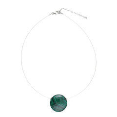 Malachite Silver Necklace