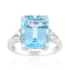 Sky Blue Topaz Silver Ring