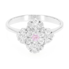 Ceylon Pink Sapphire Silver Ring