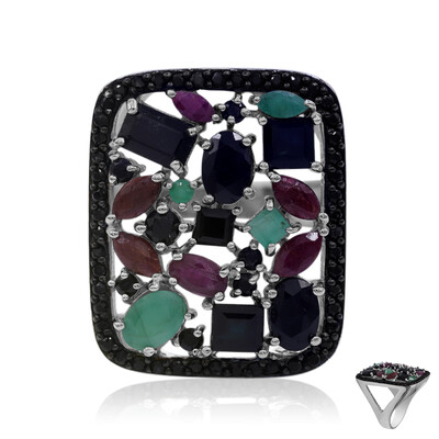 Brazilian Emerald Silver Ring