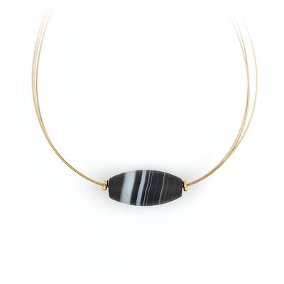 Agate Silver Necklace